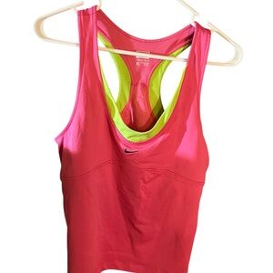 NWT Nike Sports Bra Workout Exercise Pink Tank Top Sz XL  Activewear